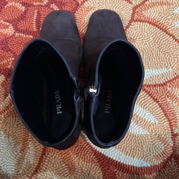 Prada Suede Ankle Sock Boots Size 38 (8) - Picture 8 of 10